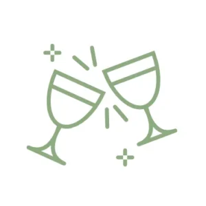 Icon representing cultural events, exhibitions, and tastings