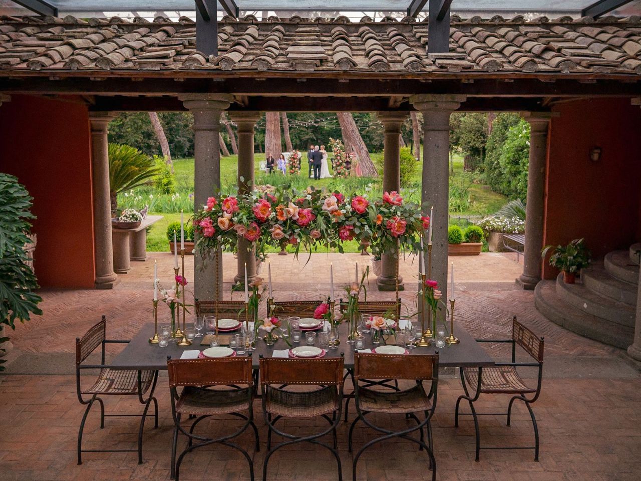 Ricevimento di matrimonio nella villa del Parco Iris Sgaravatti, Roma